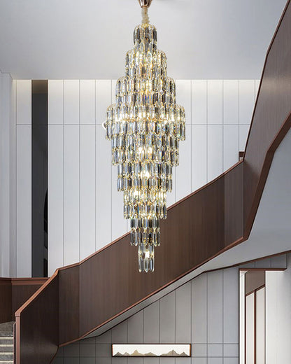 WOMO Tiered Tapers Crystal Chandelier-WM2382