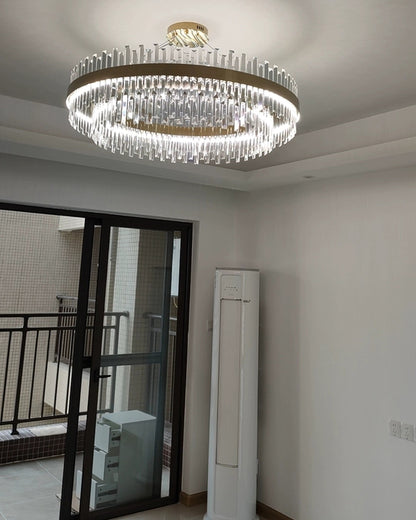 WOMO Tiered Round Crystal Chandelier-WM2562