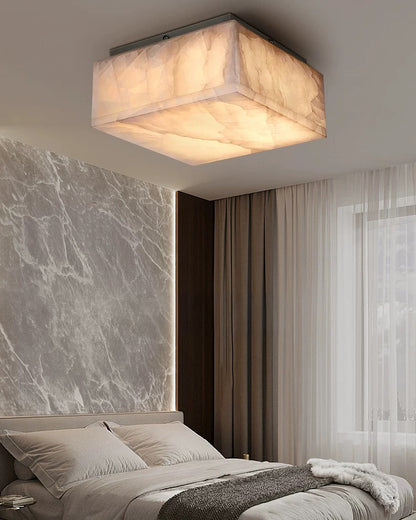 WOMO Alabaster Square Ceiling Light-WM1115