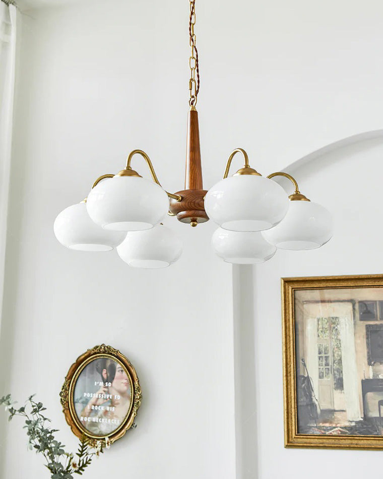 WOMO Retro Milk Glass Chandelier-WM2303