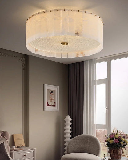 WOMO Drum Alabaster Ceiling Light-WM1139