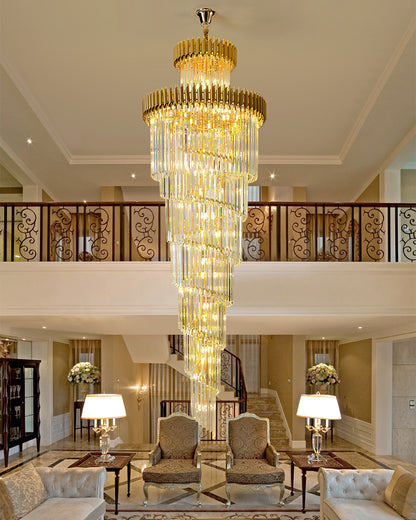 WOMO Cascading Crystal Prism Chandelier-WM2570