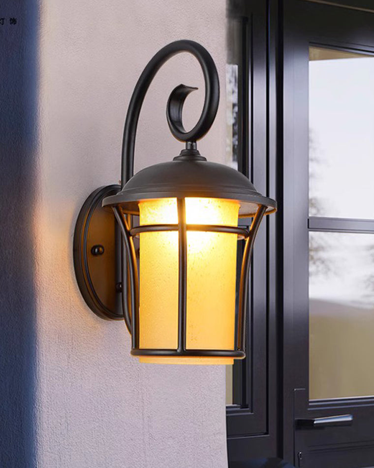 WOMO Nautical Black Outdoor Wall Light-WM9209