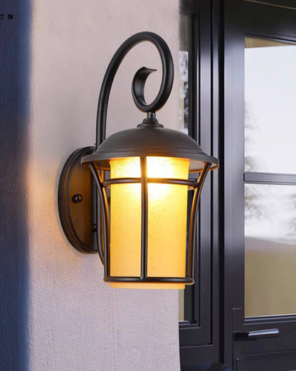 WOMO Nautical Black Outdoor Wall Light-WM9209