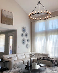 WOMO Candle Round Chandelier-WM2818