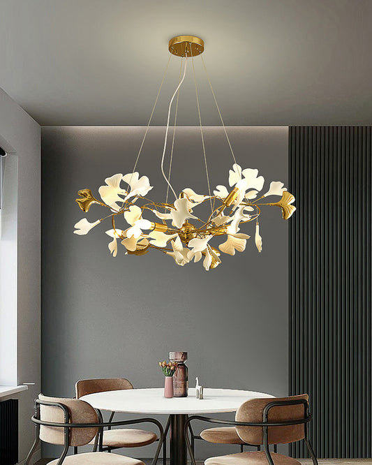 WOMO Gingko Ceramic Chandelier-WM2411