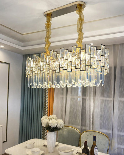 WOMO Oblong Crystal Chandelier-WM2783