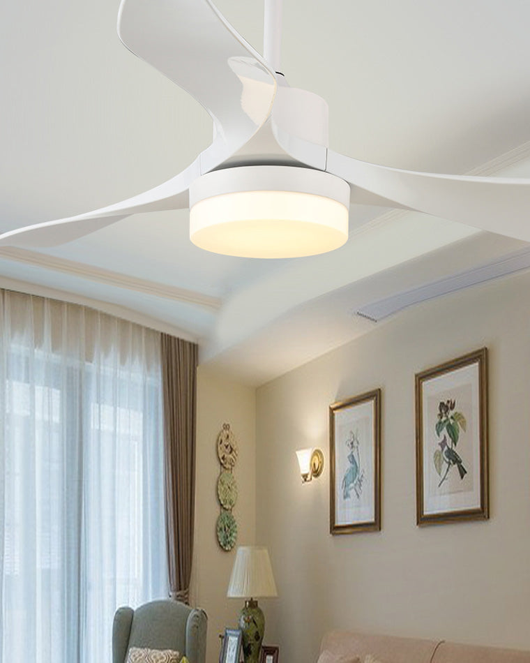 WOMO 3 Blade White Ceiling Fan Lamp-WM5100