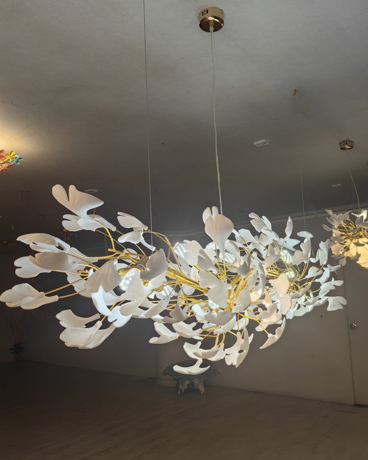 WOMO Ginkgo Long Ceramic Chandelier-WM2490