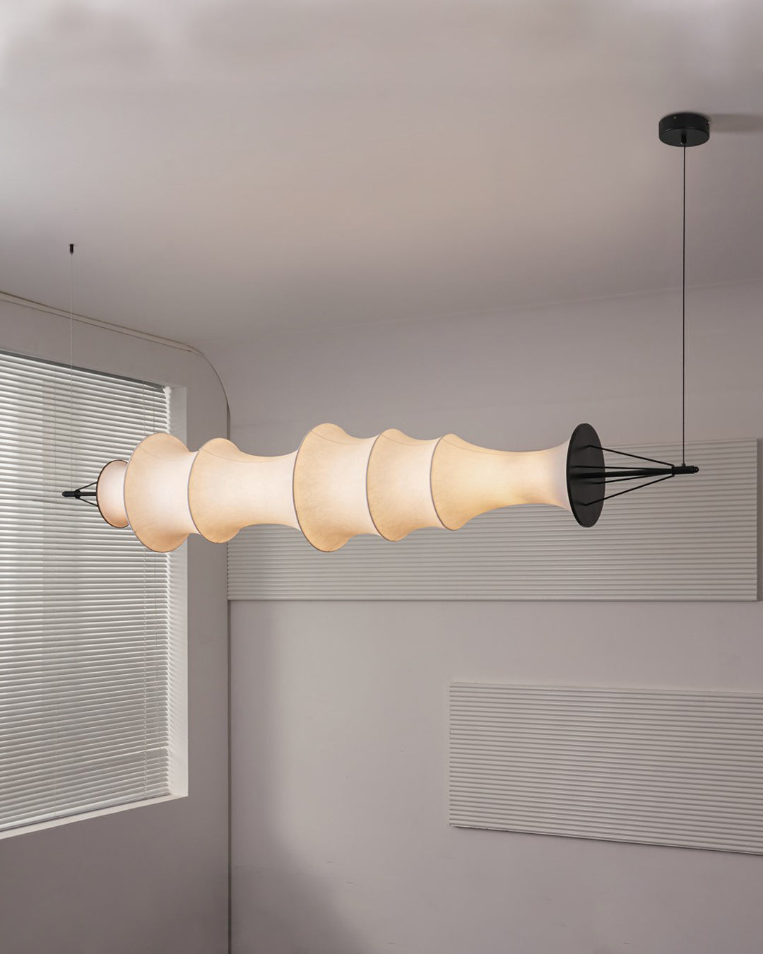 WOMO Fabric Linear Pendant Light-WM2956