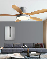 WOMO Scandi Large Flush Mount Ceiling Fan Lamp-WM5130