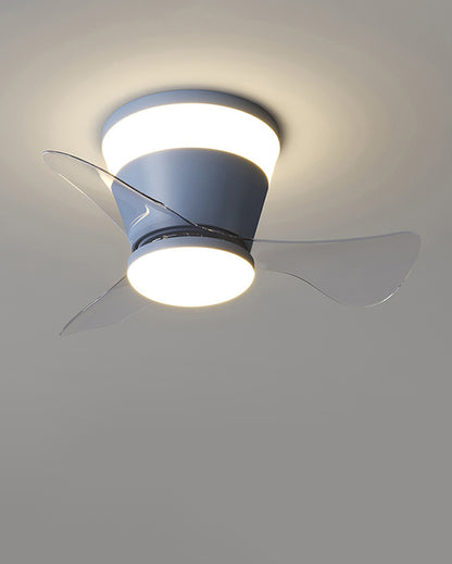 WOMO Small Low Profile Ceiling Fan Lamp-WM5084