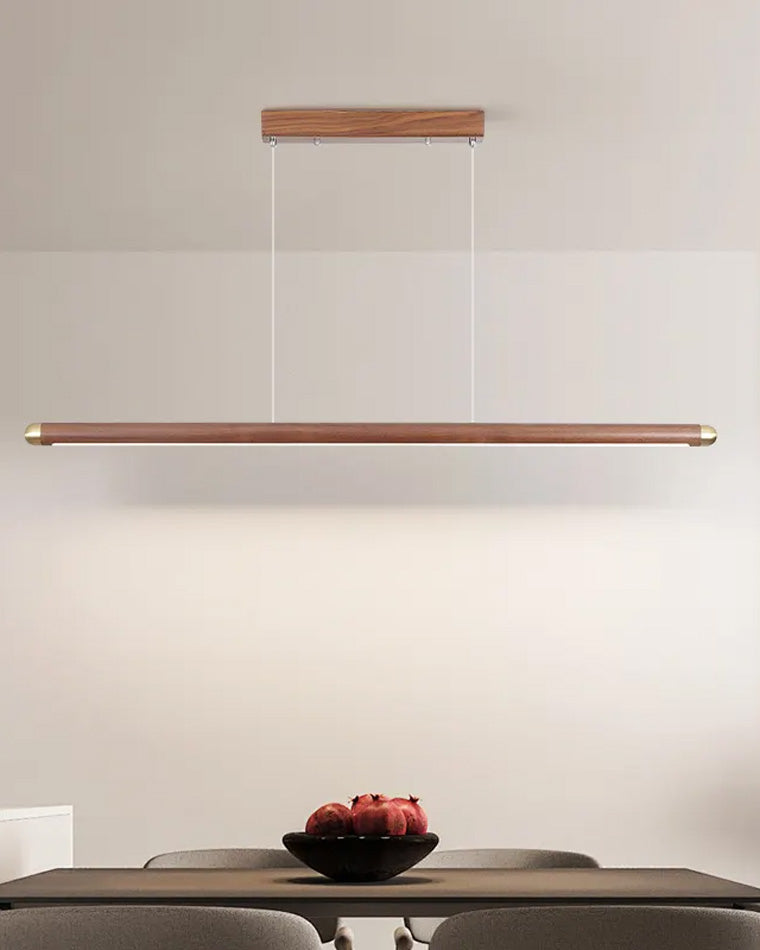 WOMO Walnut Linear Led Pendant Light-WM2520