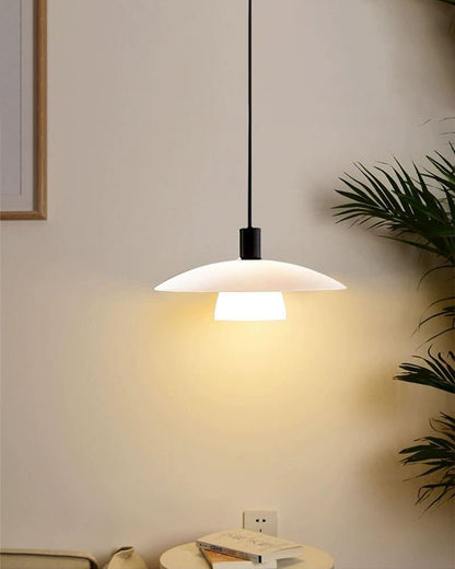 WOMO Milk Glass Shaded Pendant Light-WM2678