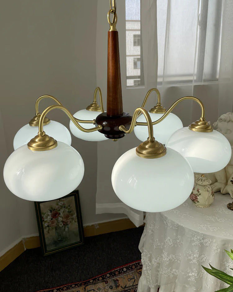 WOMO Retro Milk Glass Chandelier-WM2303