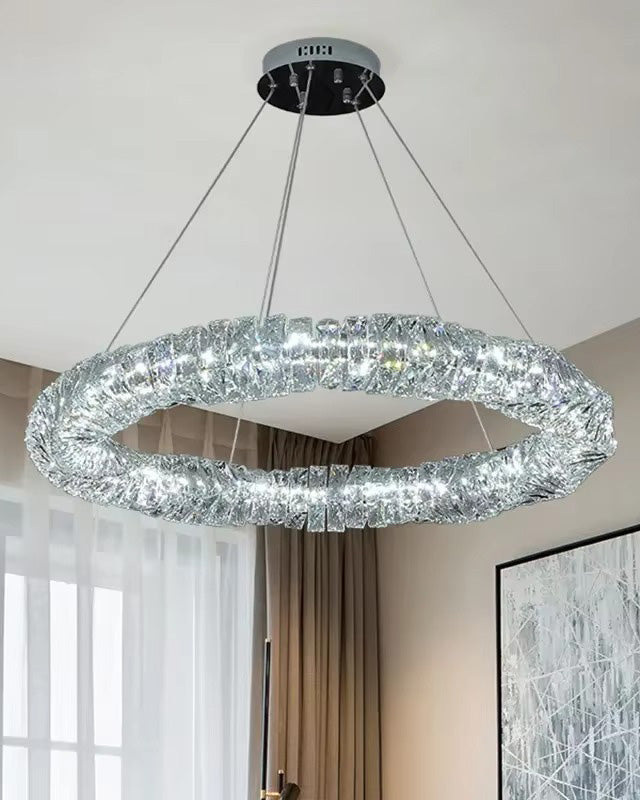 WOMO Crystal Ring Led Chandelier-WM2581