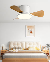 WOMO Small Low Profile Ceiling Fan Lamp - WM5166