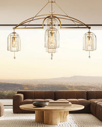 WOMO Bell Glass Chandelier-WM2813
