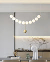 WOMO Pearl Brass Globe Dining Room Chandelier-WM2102b thumbnail
