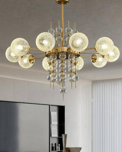 WOMO Textured Glass Bubble Chandelier-WM2769