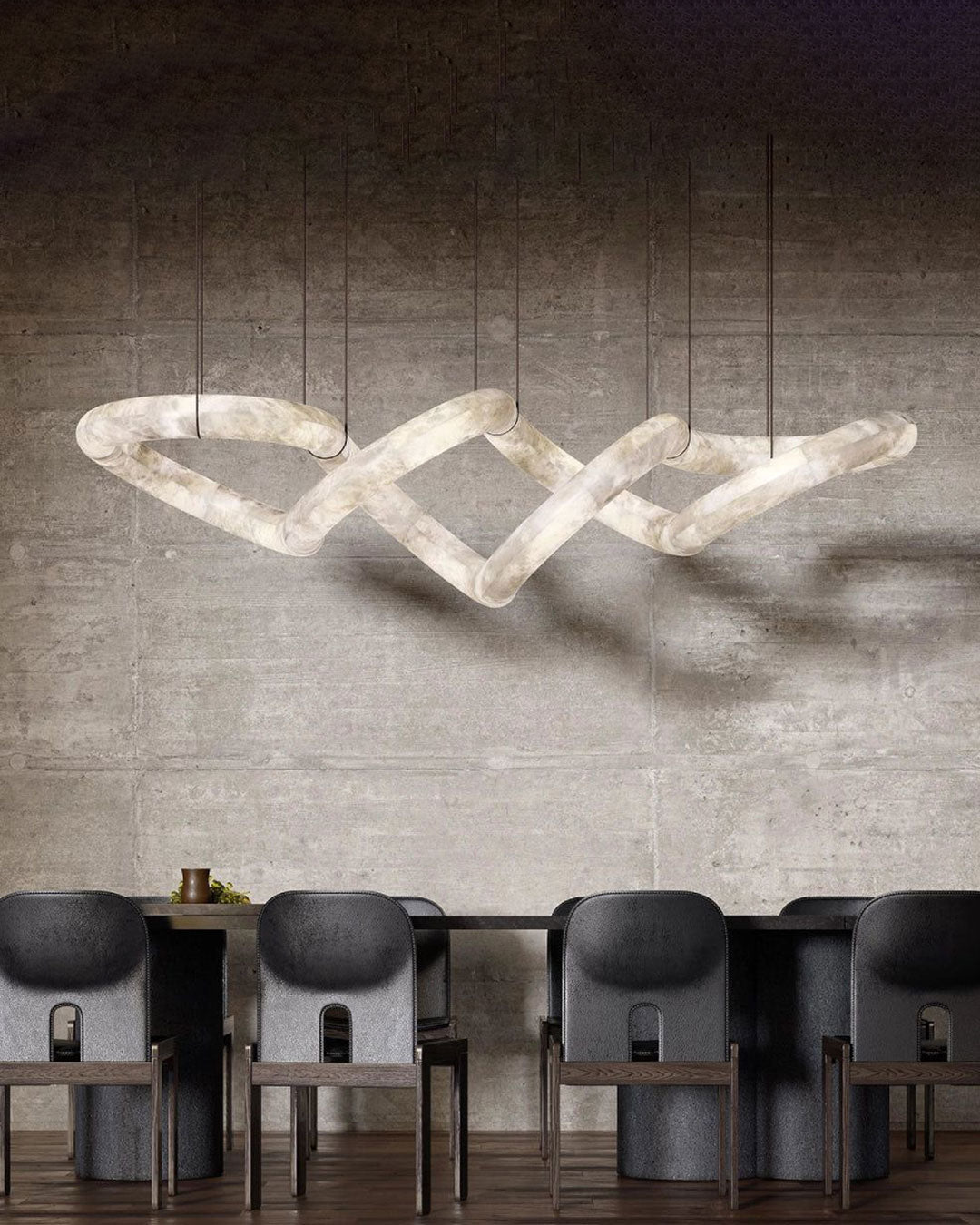 WOMO Infinity Massive Alabaster Chandelier-WM2884