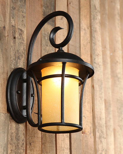 WOMO Nautical Black Outdoor Wall Light-WM9209