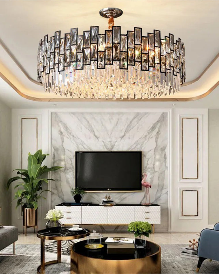 WOMO Round Crystal Chandelier-WM2782