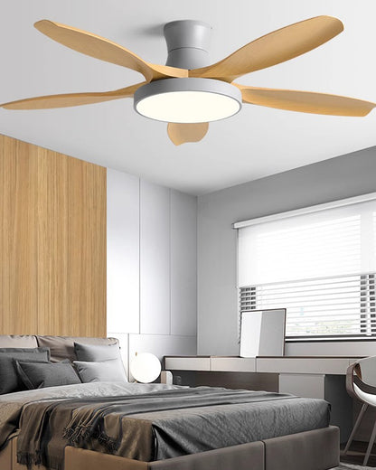 WOMO Scandi Large Flush Mount Ceiling Fan Lamp-WM5130