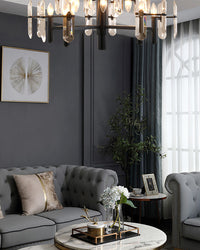 WOMO Black Candle Crystal Chandelier-WM2519
