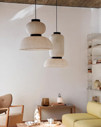 WOMO Lantern Silk Pendant Light-WM2472