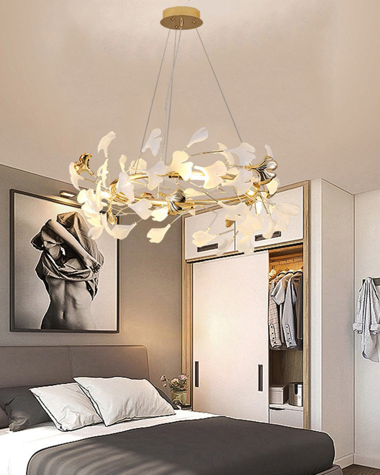 WOMO Gingko Round Chandelier-WM2422