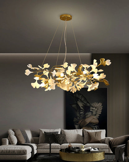 WOMO Ginkgo Ceramic Chandelier-WM2411