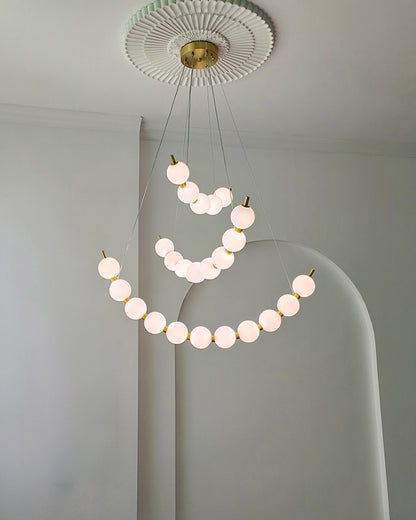 WOMO Pearl Arc Chandeliere-WM2808