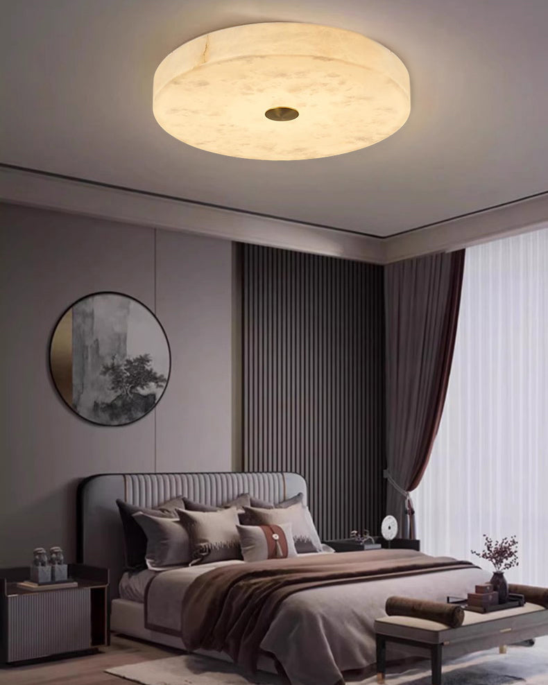 WOMO Modern Round Alabaster Ceiling Light-WM1118