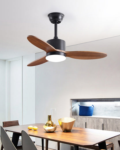 WOMO Mid Century Modern Ceiling Fan Lamp-WM5043