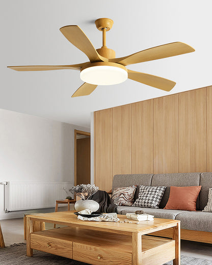 WOMO Scandi 5 Blade Ceiling Fan Lamp-WM5125