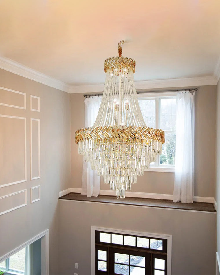 WOMO Tiered Crystal Chandelier-WM2381