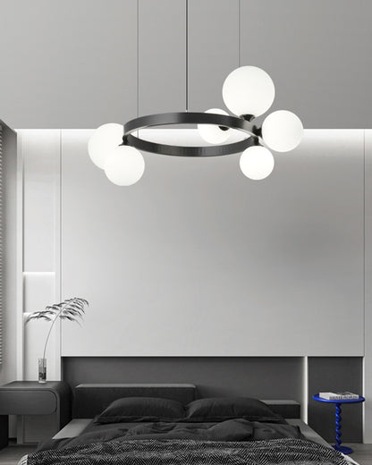 WOMO Circular Frosted Bubble Chandelier-WM2494