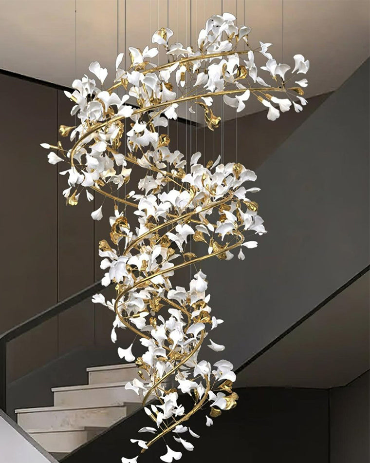 WOMO Gingko Spiral Chandelier-WM2423