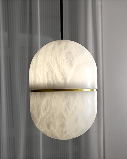 WOMO Alabaster Globe Pendant Light-WM2904