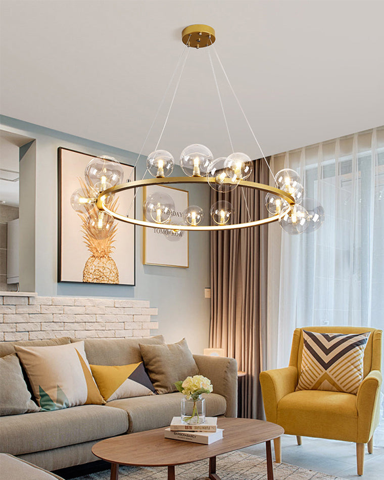 WOMO Circular Glass Bubble Chandelier-WM2493