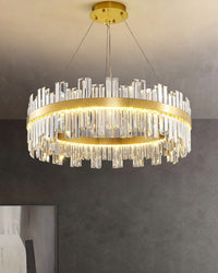 WOMO Luxury LED Gold Plated Crystal Chandelier-WM2531