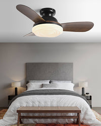 WOMO 52 inch Low Profile Ceiling Fan with Bright Light - WM5165