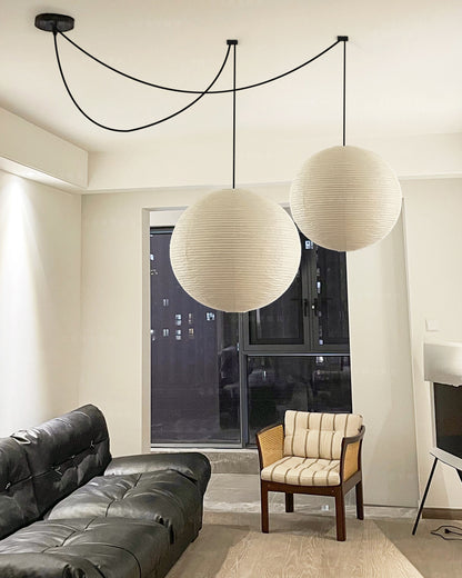 WOMO Globe Silk Pendant Light-WM2965