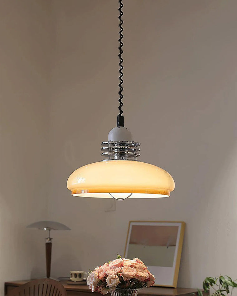 WOMO Glass Dome Pull down Pendant Light-WM2582