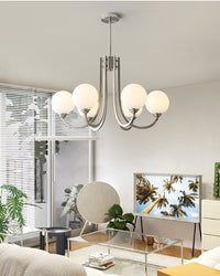 WOMO Glass Globe Arm Chandelier-WM2942