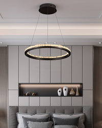 WOMO Rock Crystal Circular Led Chandelier-WM2715