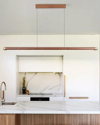 WOMO Walnut Linear Led Pendant Light-WM2520