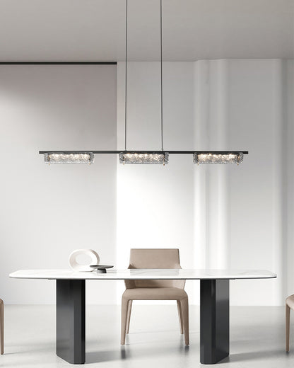 WOMO Black Linear Pendant Light-WM2331