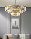 WOMO Tiered Gold Crystal Chandelier-WM2539 thumbnail
